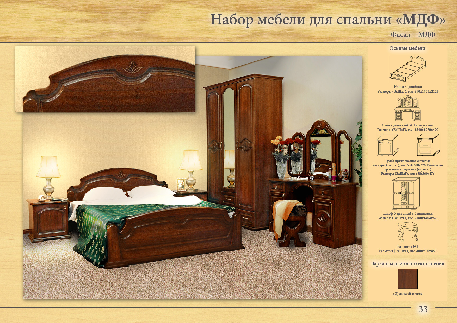 Купить спальню МДФ из Тамбова с доставкой